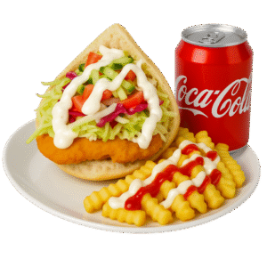 Menü 19 Schnitzel Burger